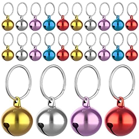 TIESOME 24 Piezas Colgantes de Cascabeles para Mascotas Cover