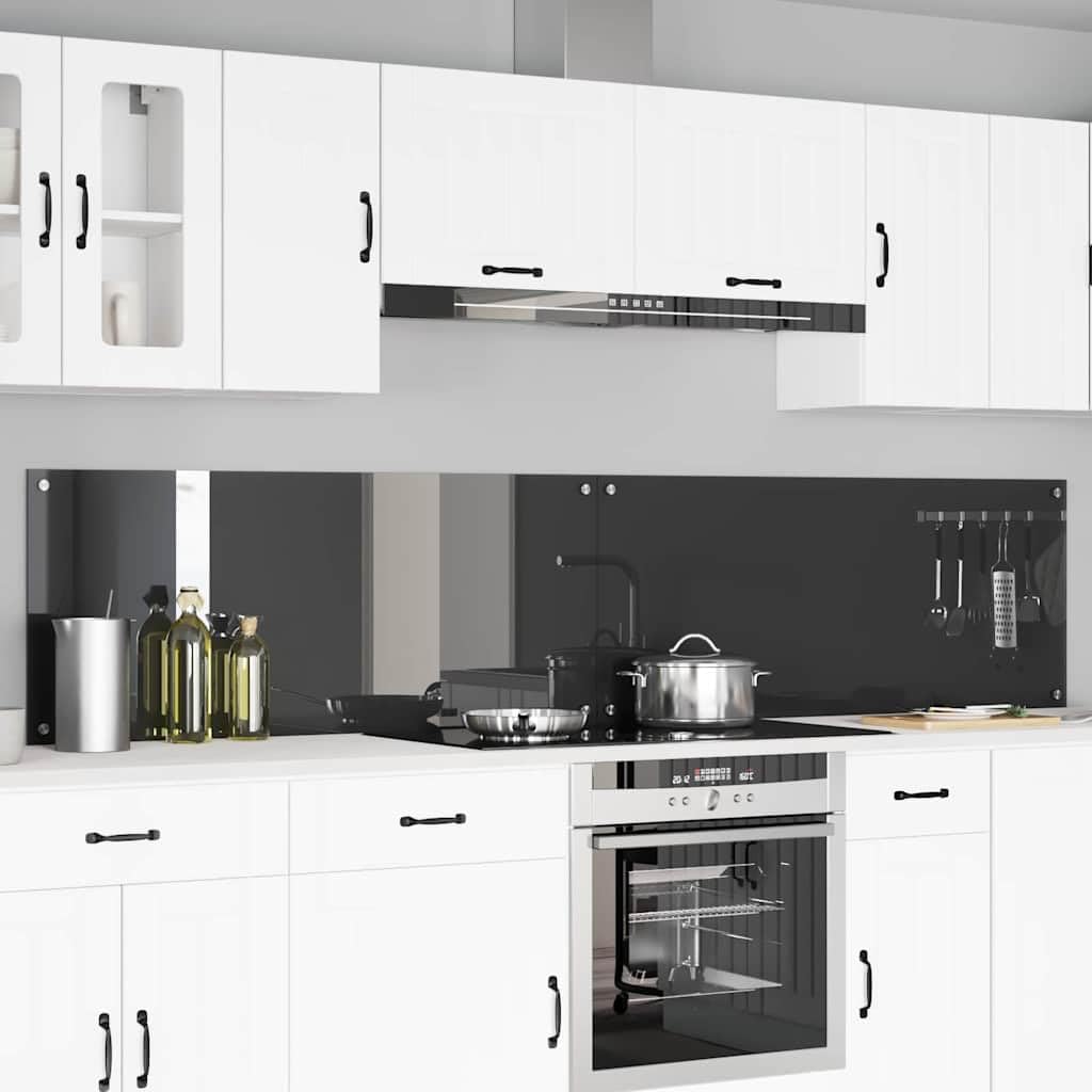 Generisch Küchenrückwand 2 pcs Dunkelgrau 120 x 50 cm Gehärtetes Glas,Heim & Garten,Küche & Esszimmer,Küchenhelfer & -utensilien-3415510