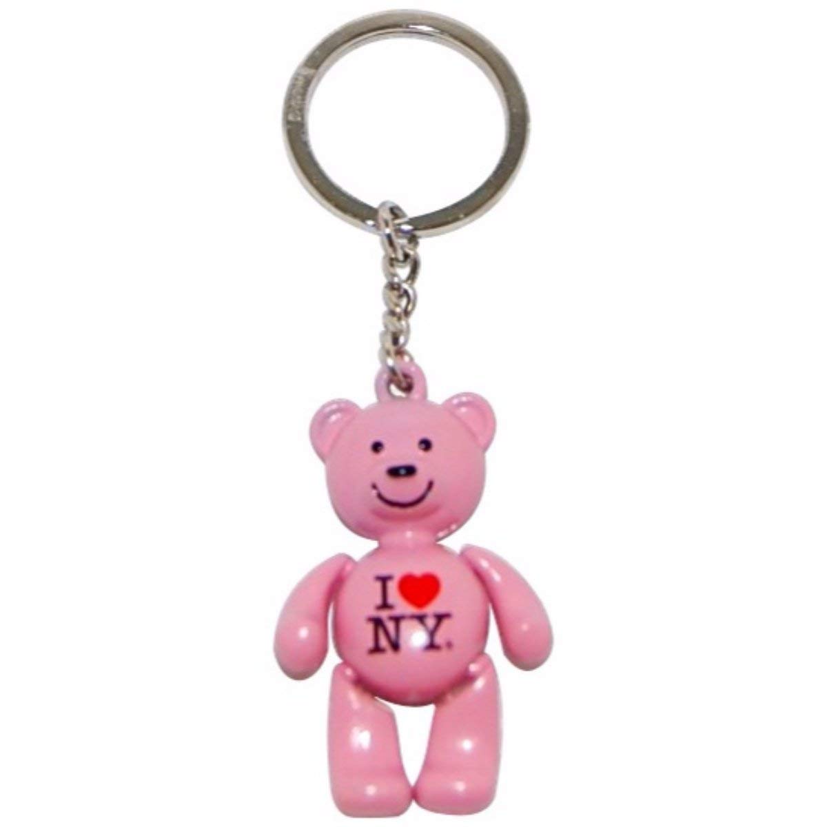 I Love New York Bear Key-chain comes in Metal, Black, White and
