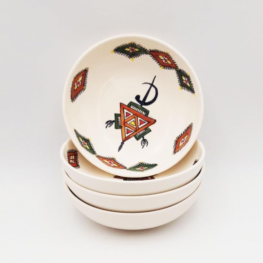 Juego de 4 platos hondos - platos de sopa Jatte Sahel Beige - D 20 cm
