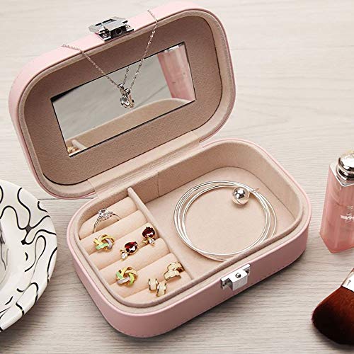 Preisvergleich Produktbild MU Haushalt tragbare Aufbewahrungsbox Massivholz Schmuckschatulle / kleine Kopfschmuck Schmuck Aufbewahrungsbox / 3 Farben Optional täglichen Bedarfs,C