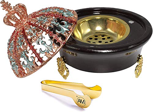 Am regal crown incense burner - metalic resin burner ho…