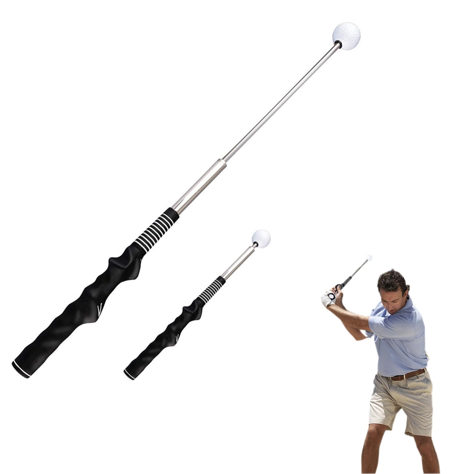 Amazon | 【Outop】伸縮式ゴルフスイング練習器 みんなのゴルフ ゴルフ