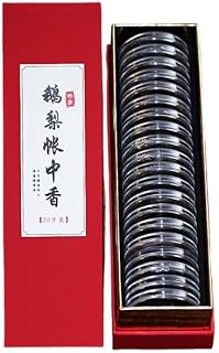 Coil Incense, Each Cloud Shaped Coil Incense Comes with A Outdoor Travel Portable Incense Rack, Pack of 20 Pieces Incense Coils, Coil Incense Burn for Approxi Aroma 1 Hour,Go pear Fragrance