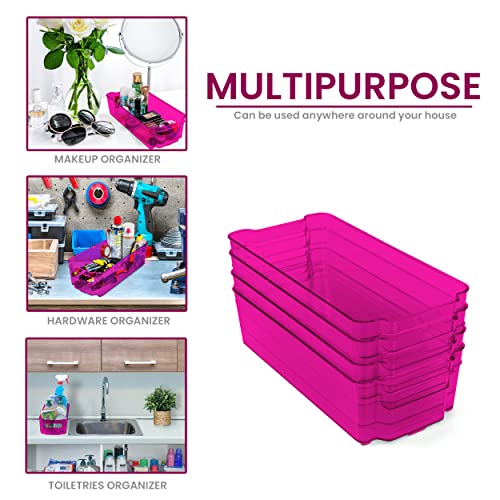 Utopia Home Caddy Pantry Organizer - Set Of 8 Refrigerator Organizer Bins - Kitchen Countertops And Cabinets - Bpa Free (Purple) #TOP5