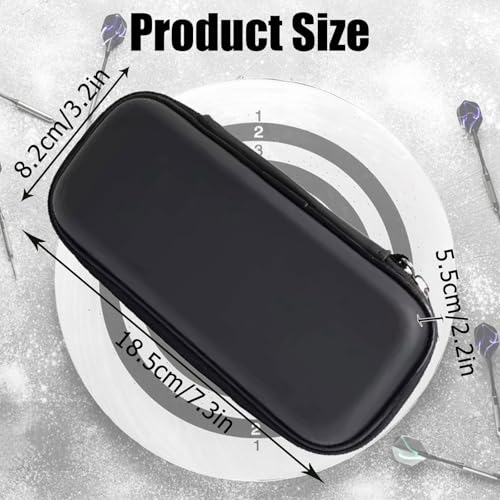 Butyeak Darttasche, Dartpfeile-Organizer, Eva Dartkoffer, Tasche für 4 Dartpfeile, Dartszubehör, Schwarz