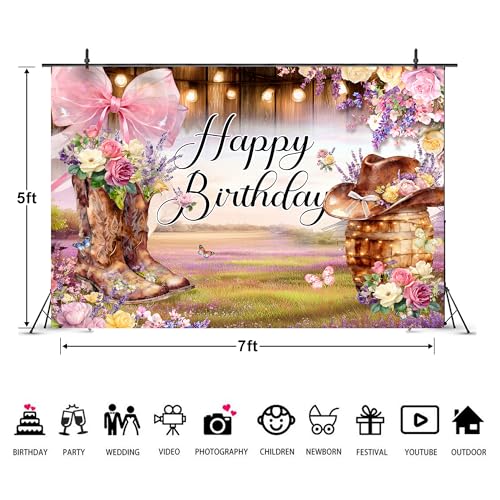 Fondo fotográfico Imirell 7x5 pie floral rosa miniatura 5