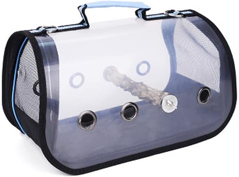 Portable bird carrier, bird travel cage, parrot light, transparent and breathable one shoulder bird carrier travel bag