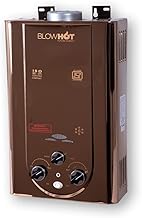 BLOWHOT Gas Geyser 6 Litres | Auto CUT-OFF | Automatic LPG Gas Water Heater Geyser| Instant Warm Water Flow | 1 Year General Warranty | 2 Years Warranty On Heat Exchanger (ISI Marked) (Rose Gold),Wall