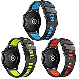 [Calidad Premium]: esta correa para Huawei Watch GT 46mm de repuesto está hecha de material de silicona suave de alta calidad con hebilla de acero inoxidable, duradera, transpirable y agradable para la piel. Muy cómodo de llevar en la muñeca. También hay varios colores disponibles para su elección, puede personalizar su reloj y enriquecer su vida todos los días