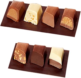Stoke Merci Petite Chocolate Collection, 4.3 oz 125 g, Set of 2 Bags, 7 Flavors, German Chocolate