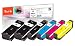 Produktbild Peach E33 Spar Pack Plus Druckerpatronen (2xBK, PBK, C, M, Y) ersetzt Epson T3337, No. 33, C13T33374010 für z.B. Epson Expression Premium XP -530, Epson Expression Premium XP -630