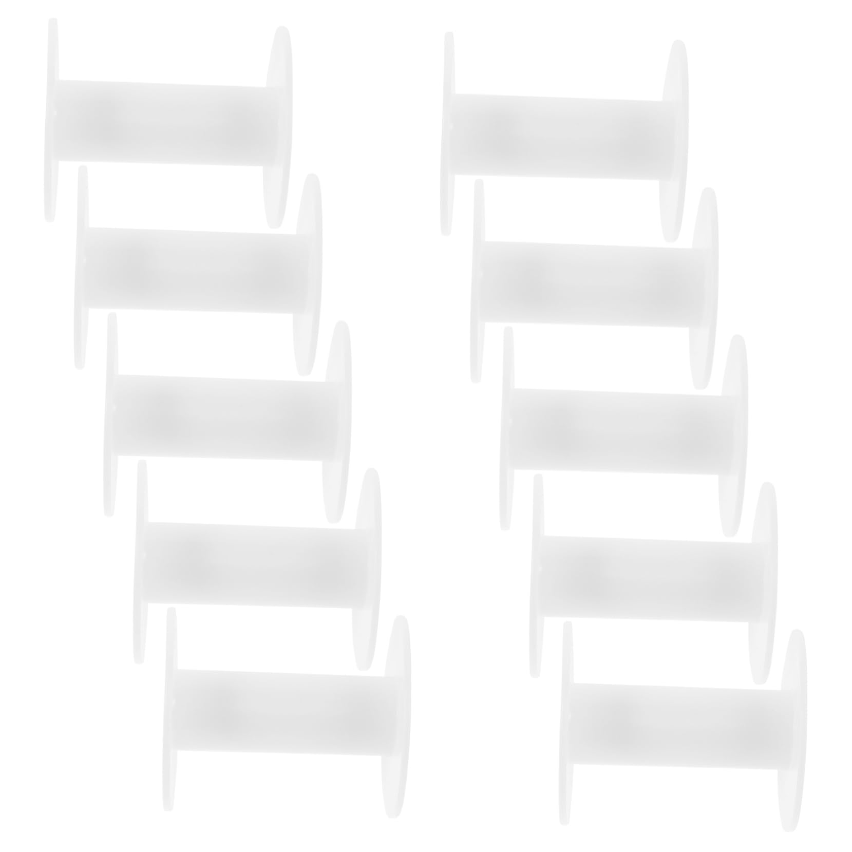 VILLCASE 5 Set Bobina Bobine di Tavola di Avvolgimento Bobine da Ricamo Retrattile Piccolo Handmade Bobine Vuote Resistenti all'Usura Accessorio Plastica 10 Pezzi * 5