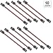 RAYSUN 10cm 3 Pin JR Servo Male to Male Extension Lead Wire Cable for KK MWC Eagle Control Board - 10Packs