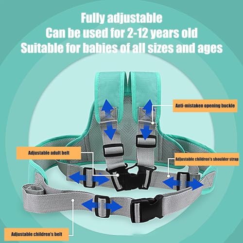 Cinto de segurança para motocicleta infantil, arnês de segurança para motocicleta para crianças - Ar