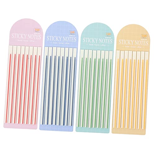 HOMSFOU Lese Highlight Streifen Bücher mit Selbstklebenden Farbigen Markierungsstreifen für Einfaches Annotieren und Lesen Transparent Weich für Schulbedarf Geeignet