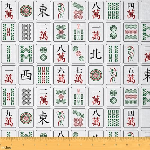 Tissu d'ameublement Mahjong 92x150cm imperméable pour chaises
