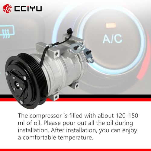 Image of CCIYU AC Compressor w /Clutch for Honda Pilot for Honda Odyssey 2007-2017