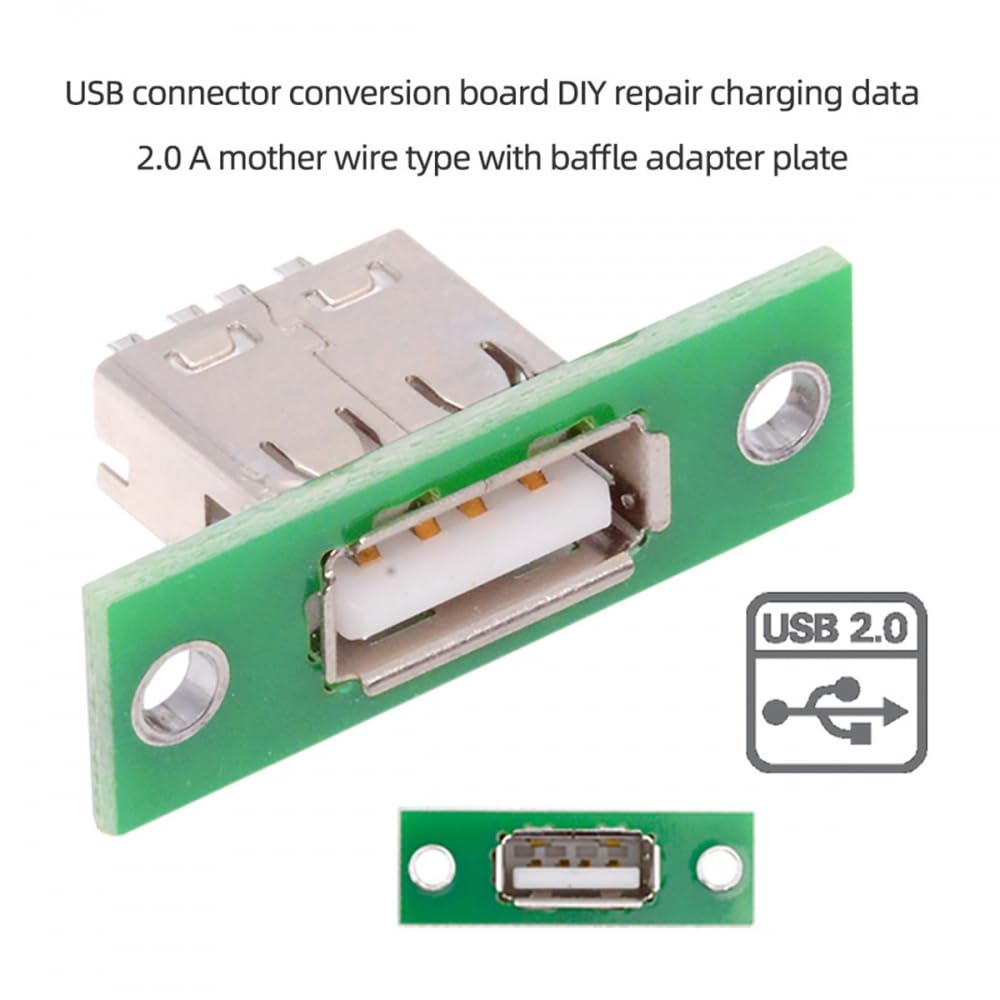 Amazon.co.jp: CYコネクタ 5個/セット DIY OEM USBタイプAメスソケット