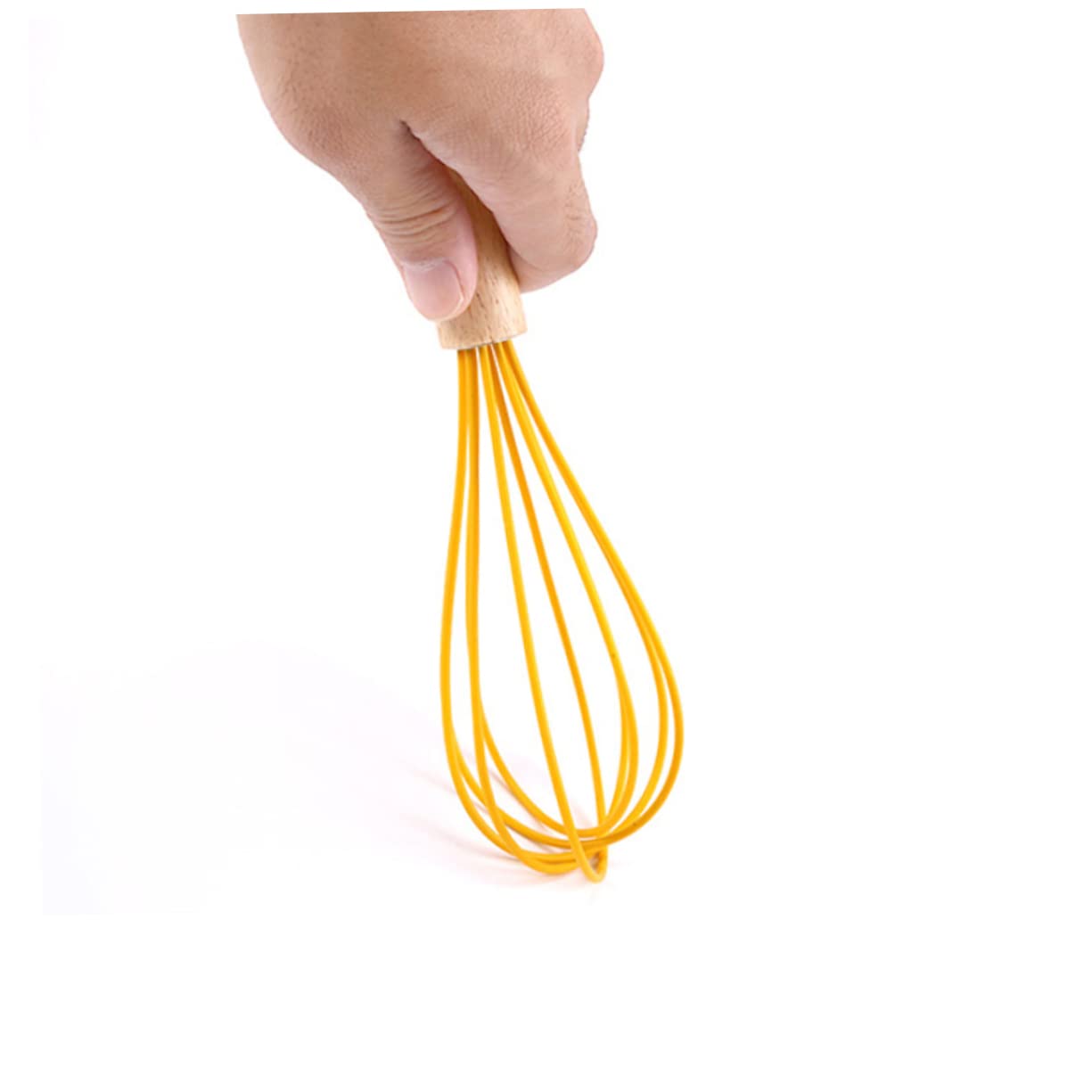 WEKADRIN 3pcs Beater Comfortable Grip Hand Whisk for Mixing Baking Food-grade Kitchen Gadget for Home Restaurant Use