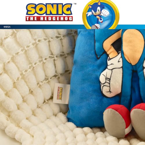 Image of Sonic The Hedgehog Anime Kids Super Plush Cozy Snuggle 3D Pillow (Officially Licensed Product) by Franco
