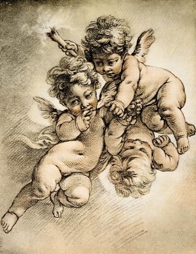 Art Murale Impression Cupidons François Boucher pour Décoration Salon Moderne