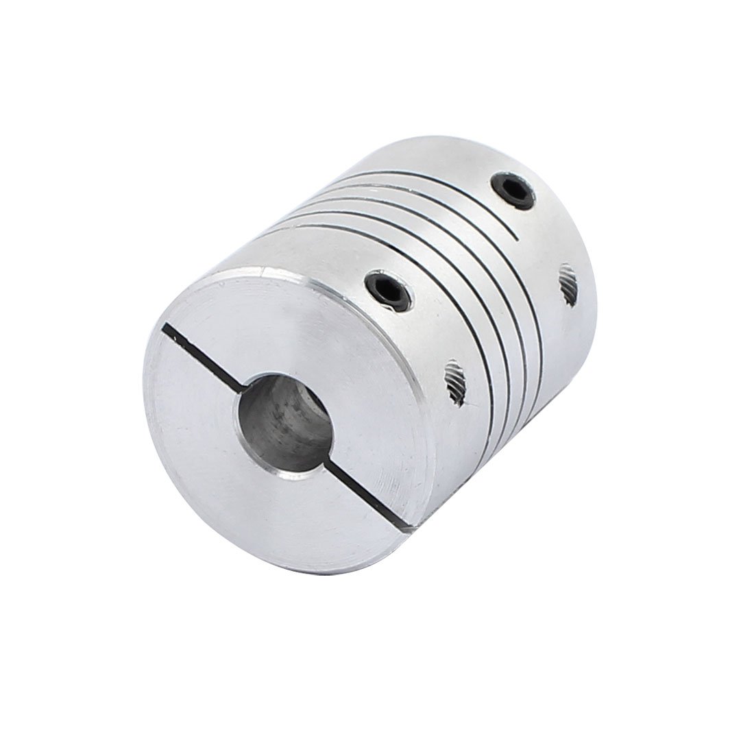 Aexit 8mmx8mm Aluminum Electrical equipment Alloy Spline Shaft Flexible Helical Coupling 25mm Diameter 30mm Length