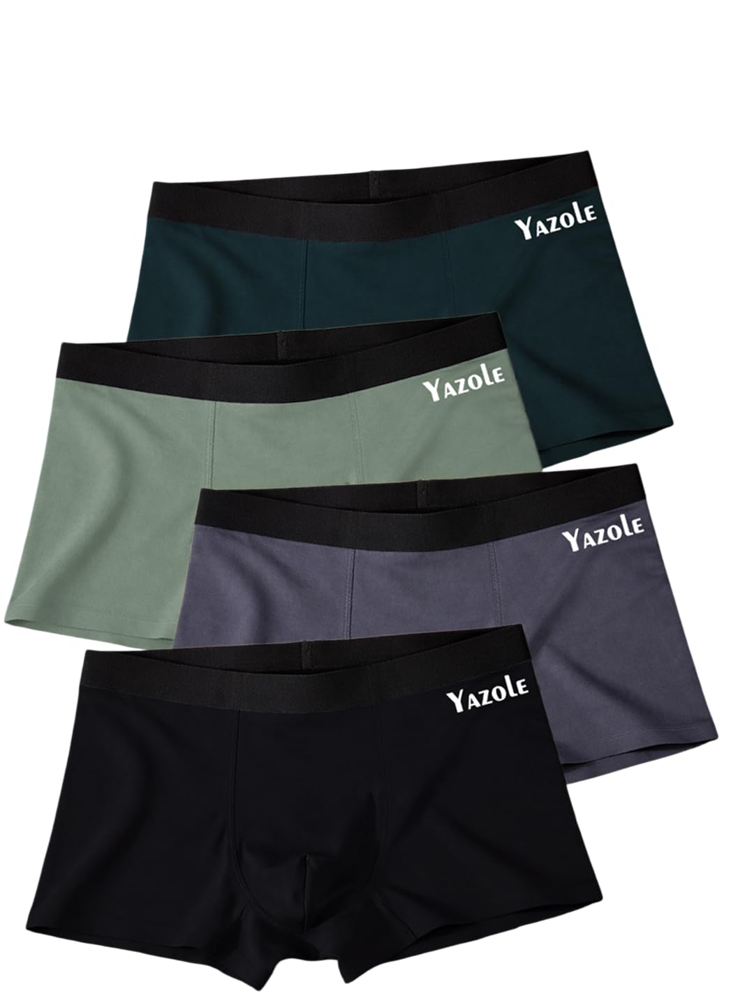 Men's Boxer Briefs Combo| Lycra Blend Stretch Fabric | Regular Fit Breathable Lightweight Underwear with Elastic Waistband | Soft Feel Men's Innerwear for Casual Comfort - Pack of 4(S to XXL)-image-44