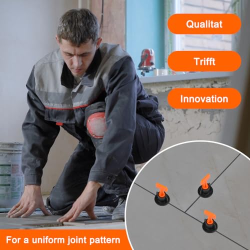Flintronic Tile Leveling System, 80PCS Resuable Tile Leveling System Kit with 2 Special Wrenches, Tile Leveling Clips Tile Installation Tool for Stone and Floors 6 Flintronic Tile Leveling System, 80PCS Resuable Tile Leveling System Kit with 2 Special Wrenches, Tile Leveling Clips Tile Installation Tool for Stone and Floors - Image 6