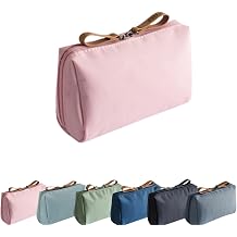 Dfcdcoo 2023 New Travel Makeup Pouch For Women, Portable Mini Waterproof Travel Makeup Pouch Pink