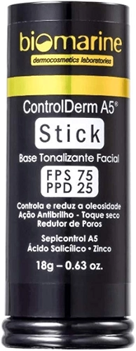 Biomarine Control Derm A5 Stick Base Bastão FPS 75 18g - 02 Natural