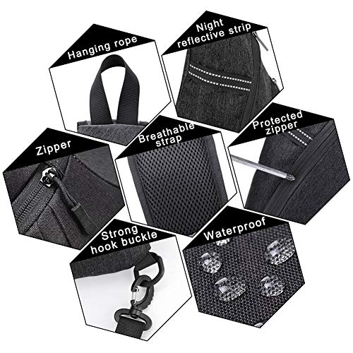 OSOCE Sling Bags, Cross body Left Right Handed Switchable Chest Bag for Sports (Black)