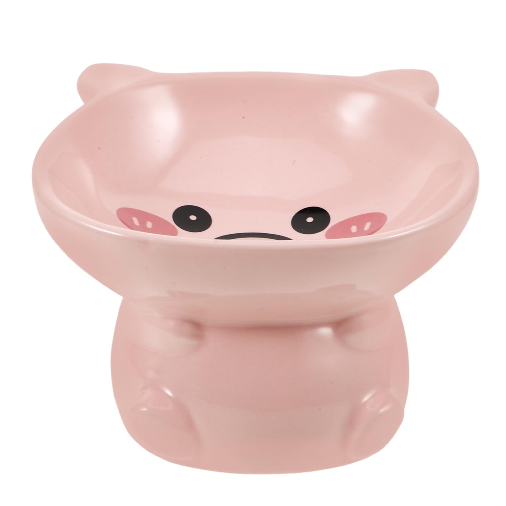 INOOMP 3piezas Comedero Elevado para Gatos De Cerámica con Base Antideslizante De Plato para Comida y Agua para Gatos De Interior y Decoración del Hogar