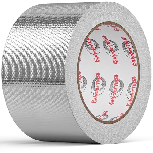 Ealyder Tape 3in x 82ft Adhesive Aluminum Foil Heat Shield Tape, Fiberglass Thermal Insulation...