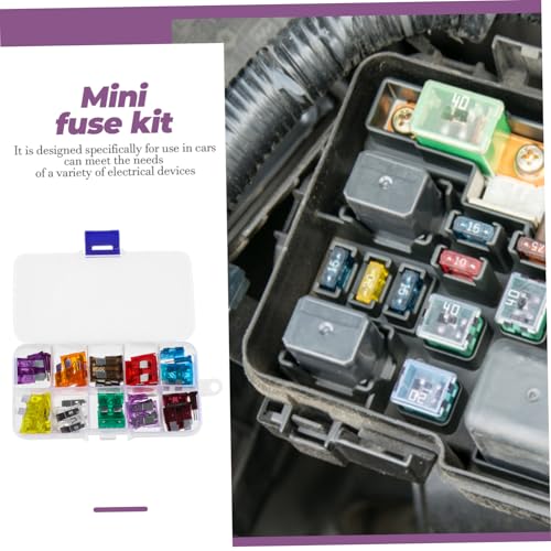 Kit de 50 fusibles automotrices mini para auto, RV y motorhome – Repuestos para automóvil, accesorios para vehículos recreativos miniatura 7