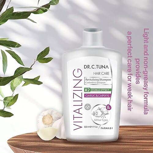 Kenparazzi Vitalisierendes Knoblauch-Shampoo 500 ML - schützt vor Bruch und Verschütten. Formel entwickelt und angereichert mit Knoblauch und Capixy, 1108062