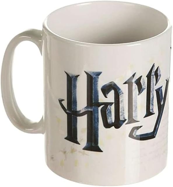 Harry Potter Ceramic Mug with Official Logo and Hogwarts Crest in Presentation Box - Official Merchandise