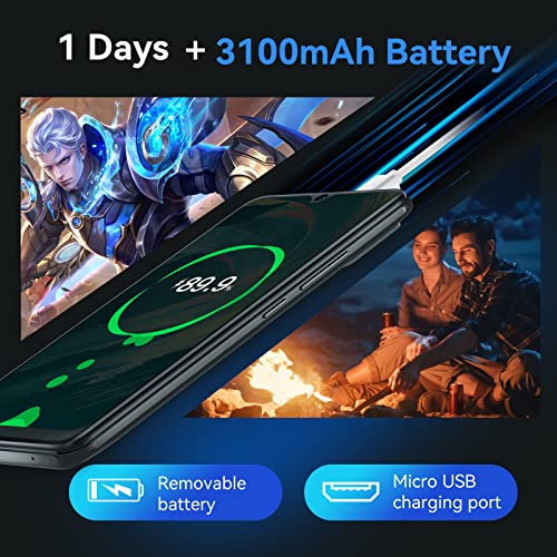 Cubot Note 8 Smartphone Without Contract, 4G Android 11 Mobile Phone, 5.5 Inch Hd Display, 13Mp + 5Mp Camera, 3100Mah Battery, 2Gb/16Gb, 128Gb Expandable, Dual Sim #TOP3