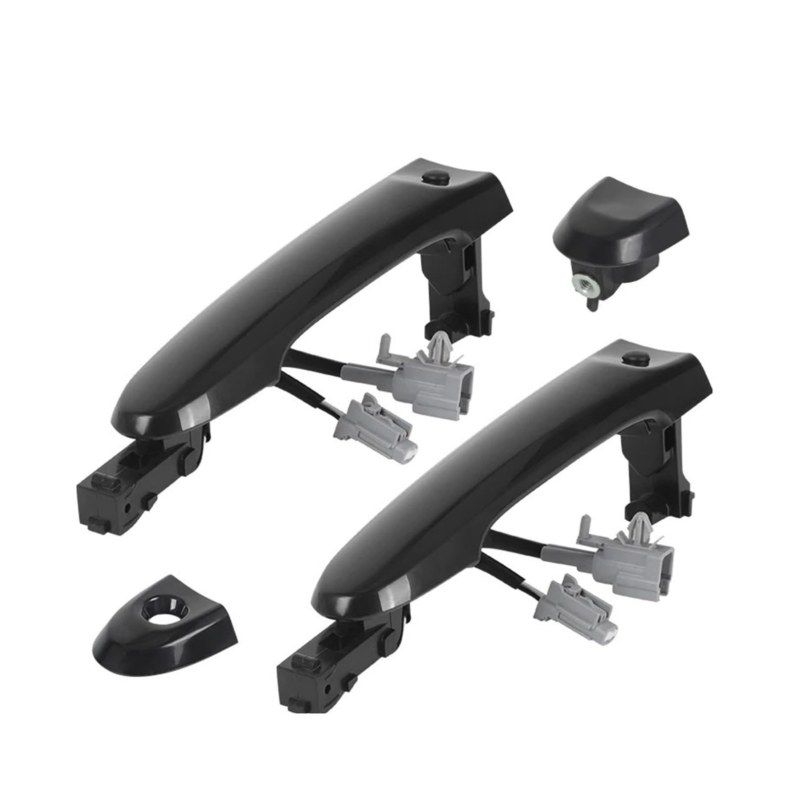 Nokrgqw 1 Pair Left Handle Passenger Driver Right Left Exterior Door Handle Keyless Entry For Nissan For Juke 2010-2019 82644-1Fa5a 80644-1Fa5a 80640-3Wc2a(1 Pair)