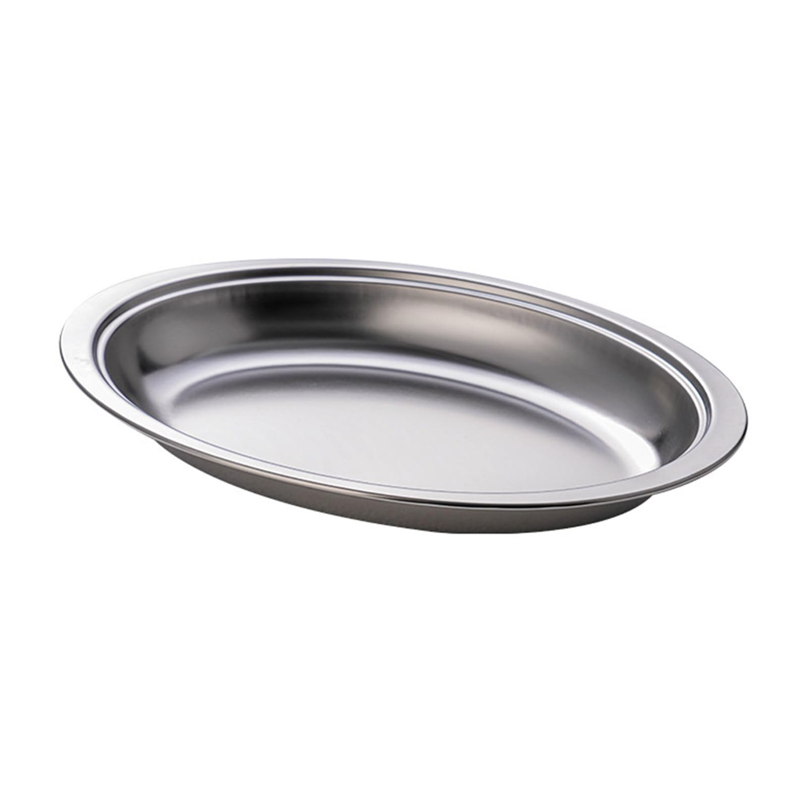 Stainless Steel Fish Tray Oval Platter for Steaming Appetizers Multifunctional Serving Plate for Restaurant Stainless Steel Fish Tray