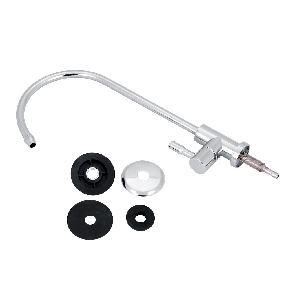 idalinya Water Faucet Basin Bathroom Tap 1/4'' Zinc Alloy Kitchen Faucet Tap Chrome Reverse Osmosis Ro Drinking Water