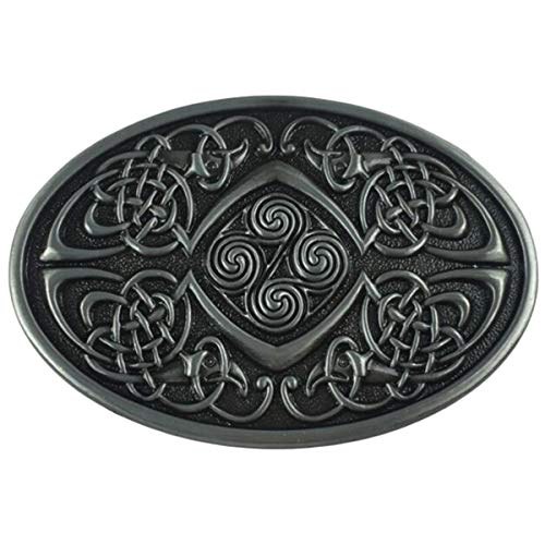 Daisybaby Vintage Celtic Knot Belt Buckle for Men Simple Cowboy Belt Buckles