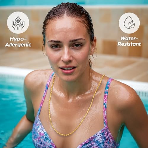 18K Gold Vermeil Italian Rope Chain Necklace for Men Women - 925K ITALY Stamped 18k Gold Vermeil Sterling Silver4