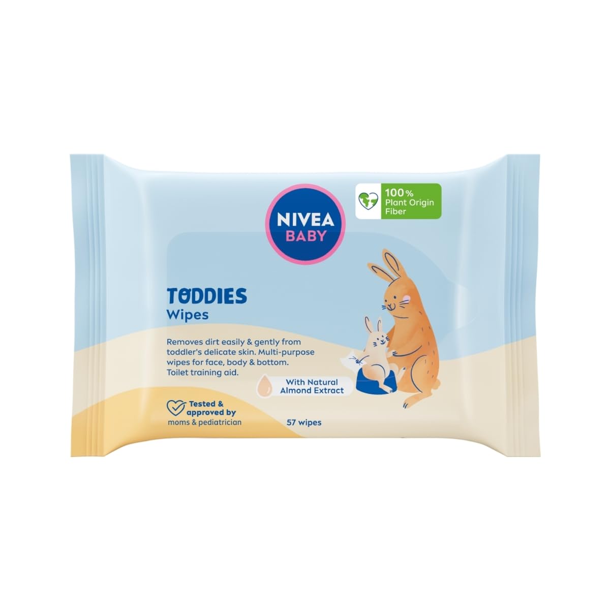 NIVEA BABY Biodegradable Toddies, 1 x 57 pc(s)