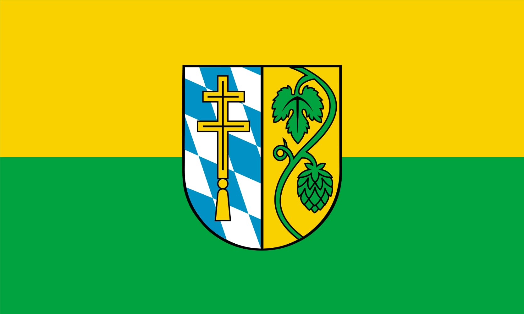 Drapeau grand format Landkreis Pfaffenhofen aux finitions de haute qualité