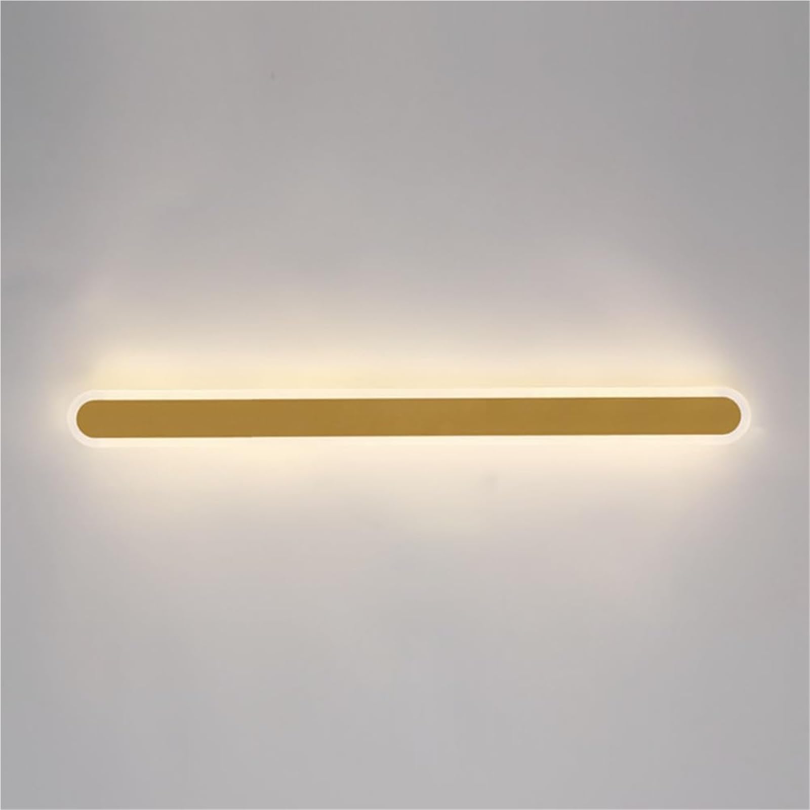 HCZKIUJY Wall Lamps & Sconces Outdoor Waterproof Linear Wall Light with Black Metal e and Acrylic Shade, Long Sconce, Decorative Courtyard Lighting Fixture, Background Atmosphere Lamps(Gold-80CM)