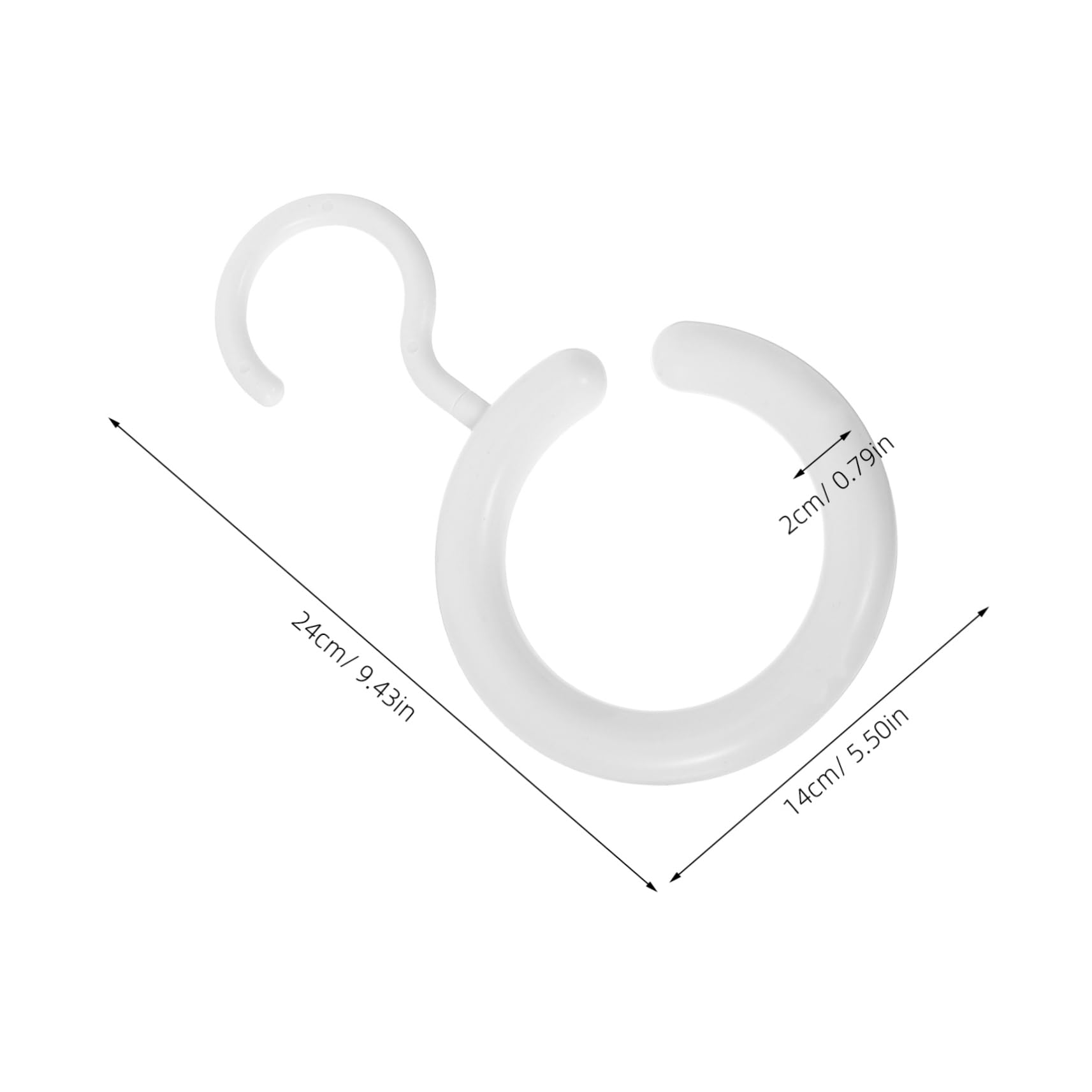 PRETYZOOM 10pcs Multi Functional Scarf and Purse Hangers Non Slip Round Organizer for Closet Storage Hooks for Belts Ties and Scarves Easy Installation Space Saving