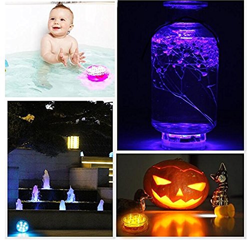 Whatook Submersible Led Lights, 16 Colors Changing Ip68 Waterproof Remote Control Battery Powered Underwater Pond Lights For Above Ground Pool Hookah Accessories,Hot Tub,Fountain Vase Base(2 Pack) #TOP5