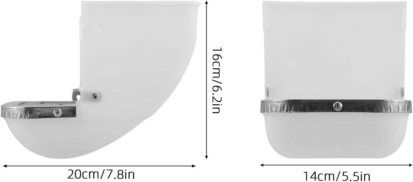 4PCS Rabbit Feeder: Hanging Automatic Food Dispenser - Small Animal Plastic Feeder - Rabbit Cage Water Dispenser for Bunnies, Guinea Pigs, Hamsters