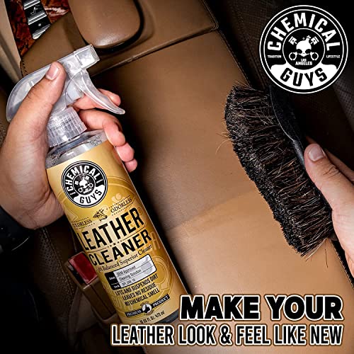 Chemical Guys Complete Leather Cleaner and Conditioner Detailing Kit with Total Interior, for Cars, Home, Office, and More (Works on Natural, Faux Leather and More) 9 Items - HOL412 - Image 4
